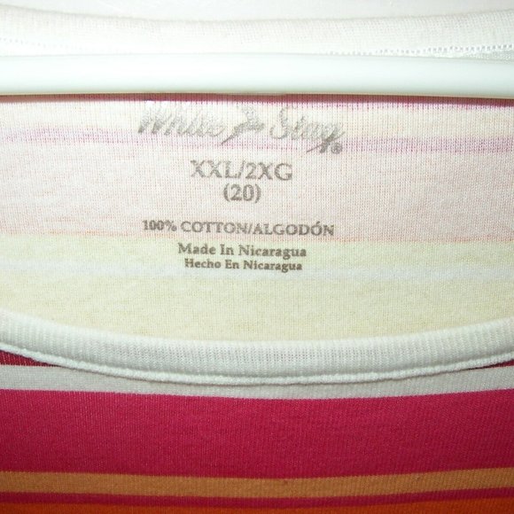 White Stag Womens XXL (20) Short Sleeve T-Shirt Tee 100% Cotton Xlnt Cond - Picture 3 of 3